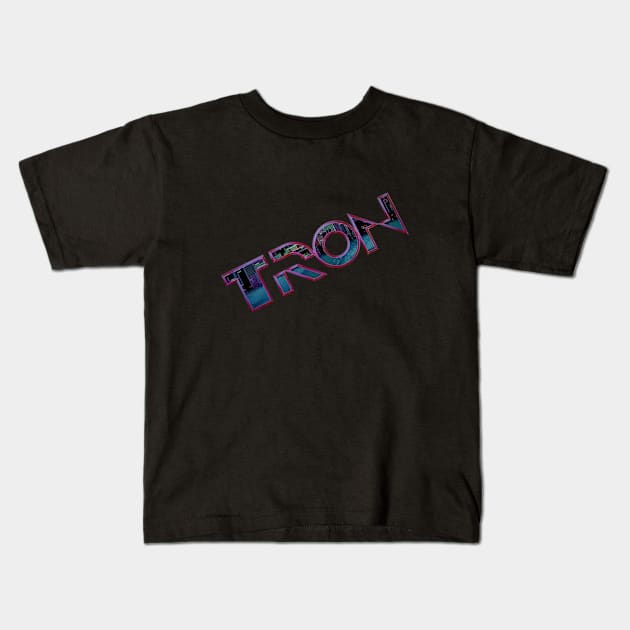 TRON Kids T-Shirt by Desert Owl Designs